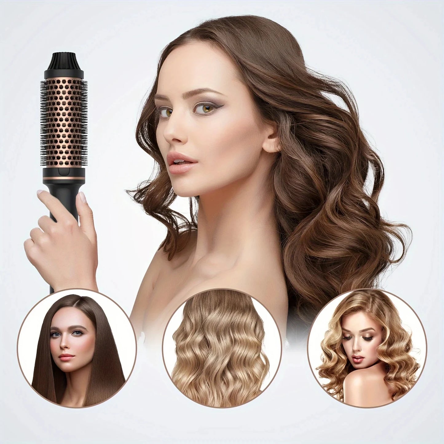 Valentine Gift Hair Curler Straightener Electric Hair Brushes