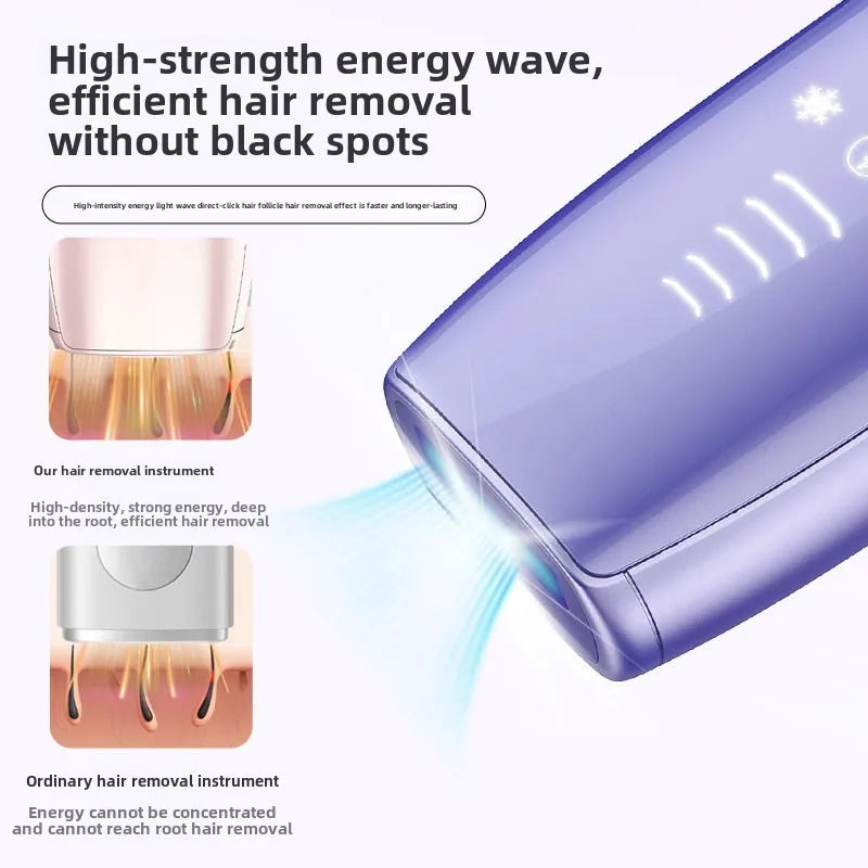 Portable IPL Laser Hair Removal Device with Ice Cooling