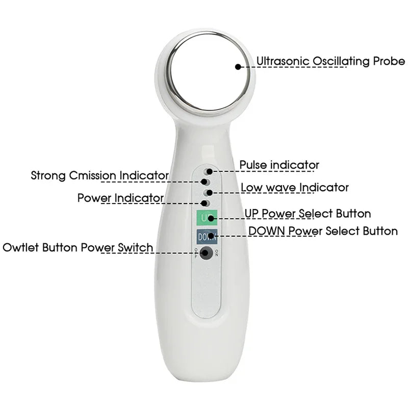 1Mhz Cavitation Ultrasonic Facial Cleaner