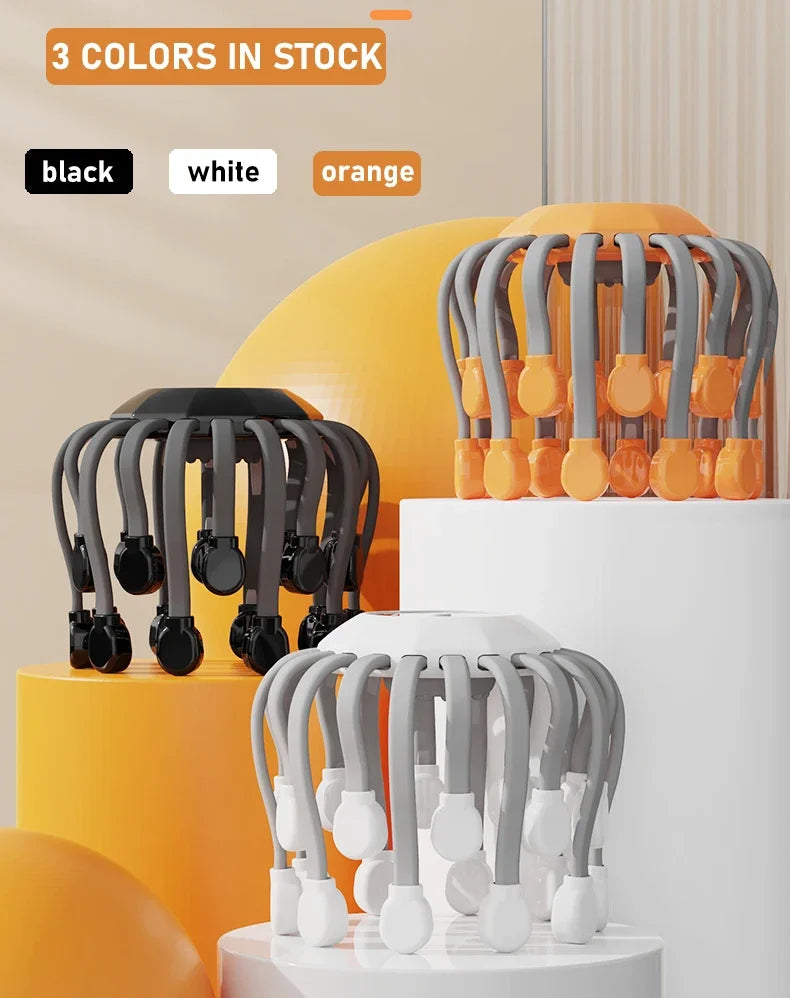 20Massage Heads Orange Scalp Head Massager