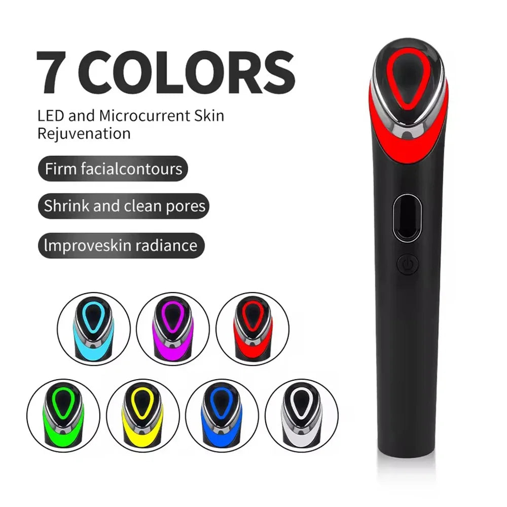 7 Colors EMS Microcurrent Facial Massager Age-R Booster