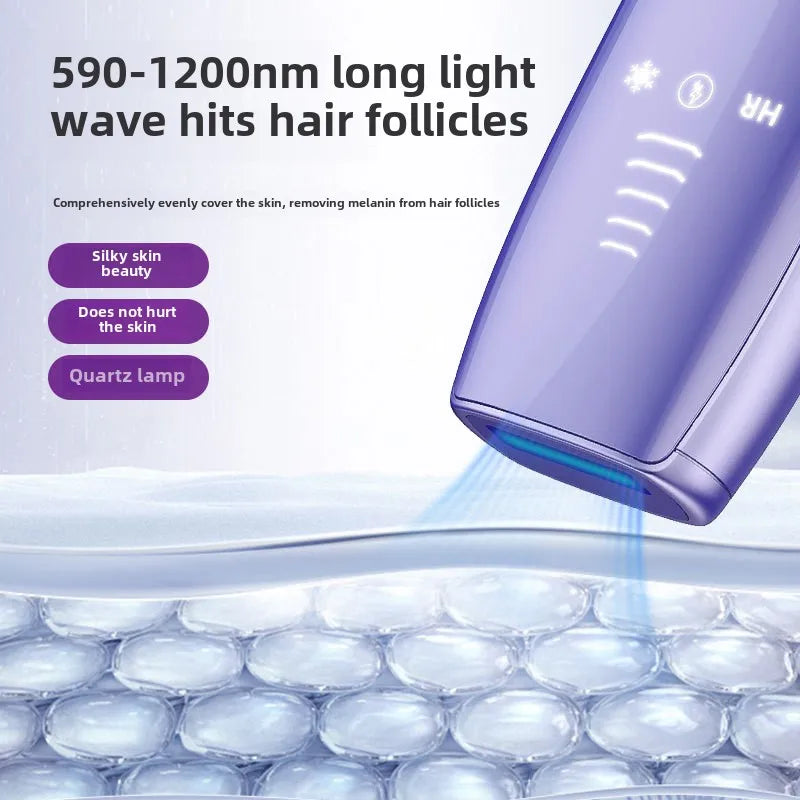 Portable IPL Laser Hair Removal Device with Ice Cooling