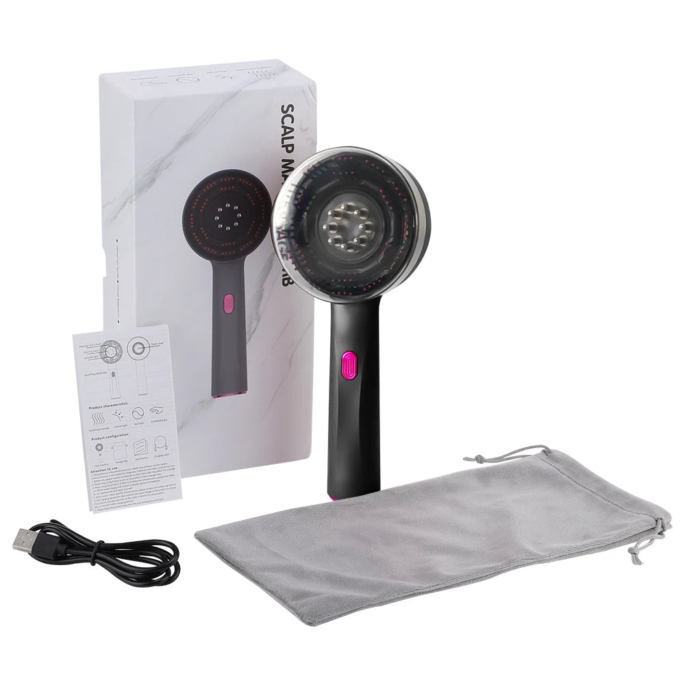 Electric Vibration Massage Comb Red Light Therapy Hair Growth