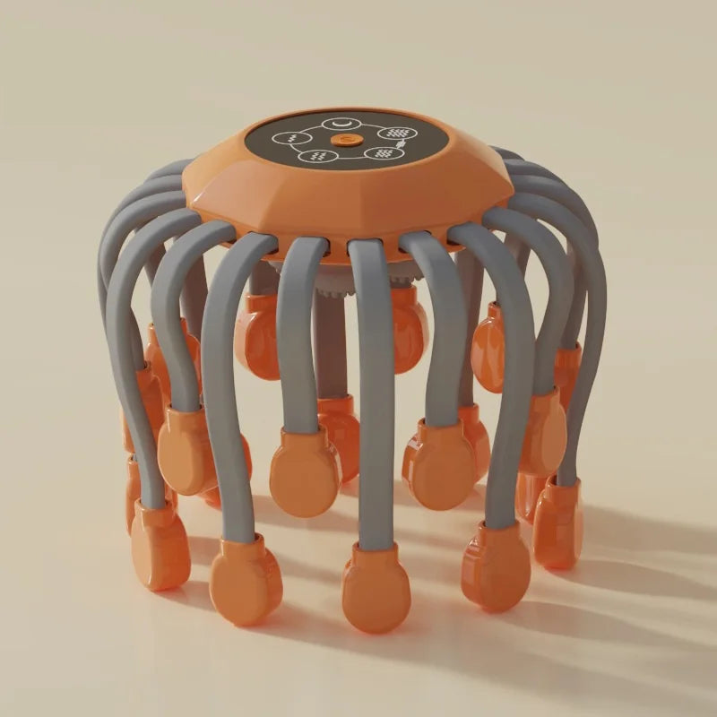 20Massage Heads Orange Scalp Head Massager