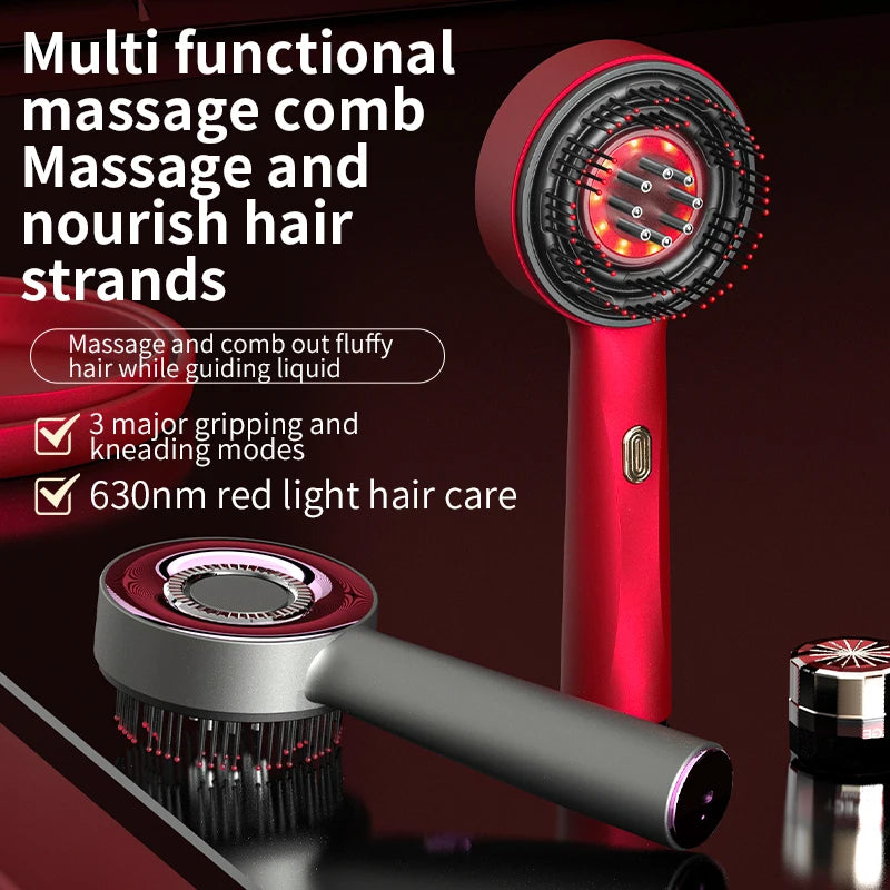 Electric Vibration Massage Comb Red Light Therapy Hair Growth