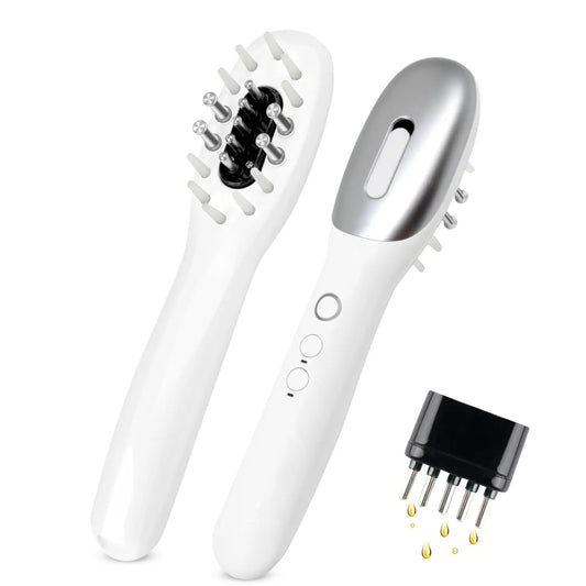 3 in 1 EMS Hair Growth Massage Comb with Hair Oil Dispenser