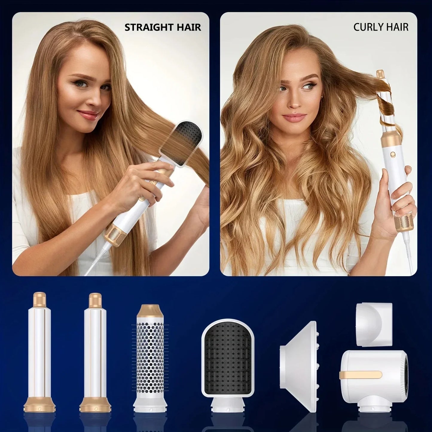 7 In 1 Hair Dryer Brush Brushless High Speed Hair Dryer