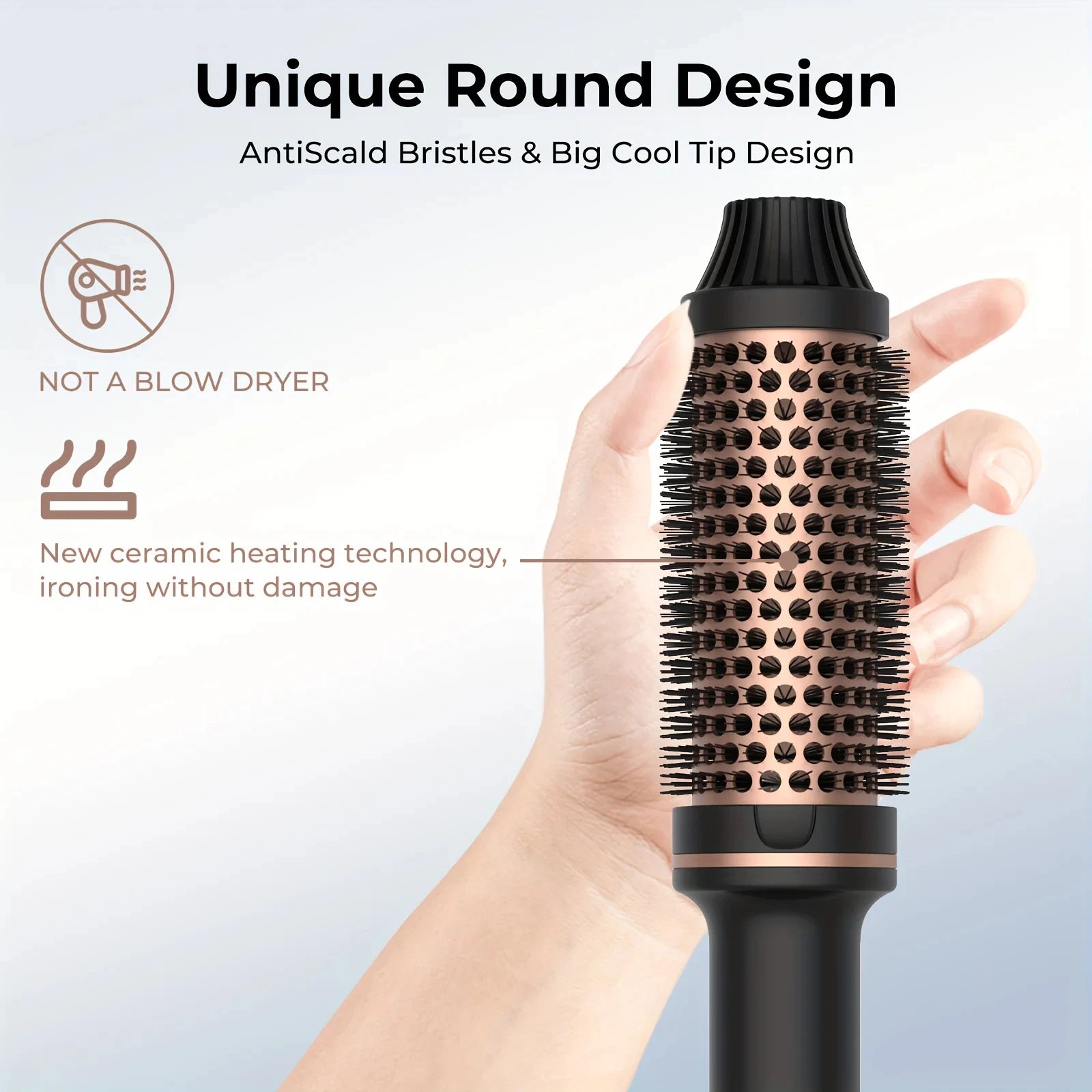 Valentine Gift Hair Curler Straightener Electric Hair Brushes