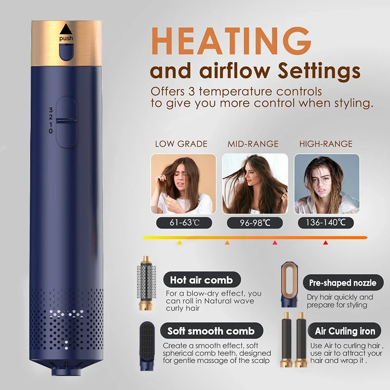 5 in 1 Hair Styler Powerful Fast Drying