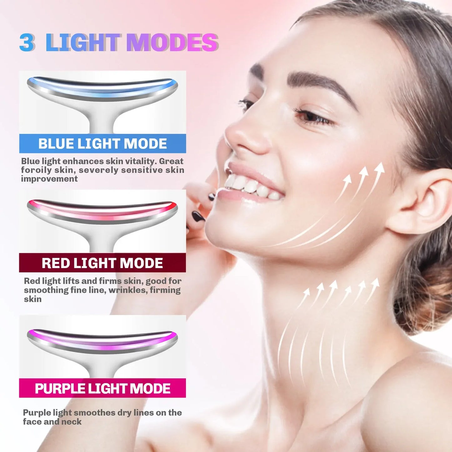 EMS Beauty Neck Instrument Microcurrent Face Neck Beauty Device