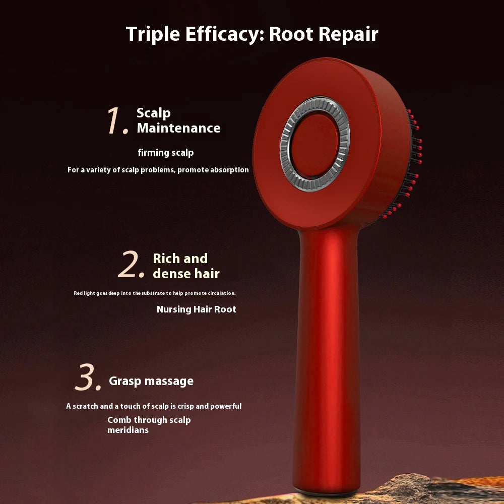 Electric Vibration Massage Comb Red Light Therapy Hair Growth