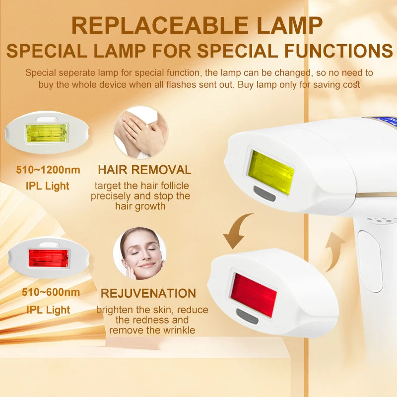 Updated Laser Hair Removal 2in1 Replaceable